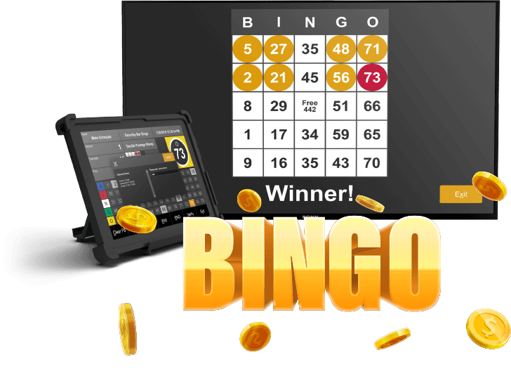 Arrow Max Bar Bingo tablet caller and display